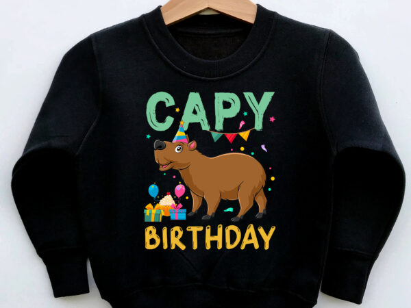 Capy birthday cappybara capybara lovers funny cavy capy birthday nc t shirt vector file