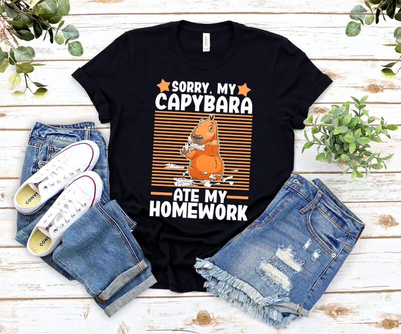 Capybara Ate My Homework South American Capybara Rodent Animals NL 0902