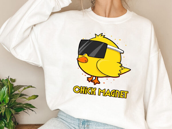 Chick magnet funny easter boys kids men funny chicken nl 2002 t shirt vector file