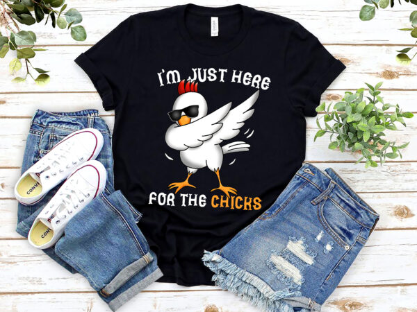 Cover i_m just here for the chicks cute easter day boys kids toddler nl 1602 t shirt vector file