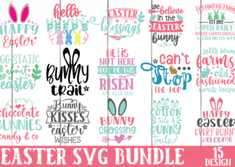 Easter svg bundle, happy easter quotes