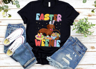 Easter Weenie Cute Dachshund Puppy Easter Day Egg Hunting NL 2102