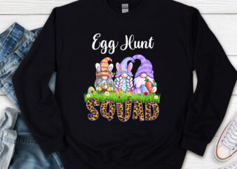 Egg Hunt Squad Gnomes Easter Day Bunny Gnomies Lovers NL 2302 vector clipart