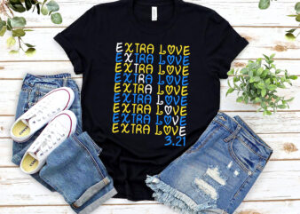 Extra Love Syndrome Awareness T21 Fighter Vintage NL