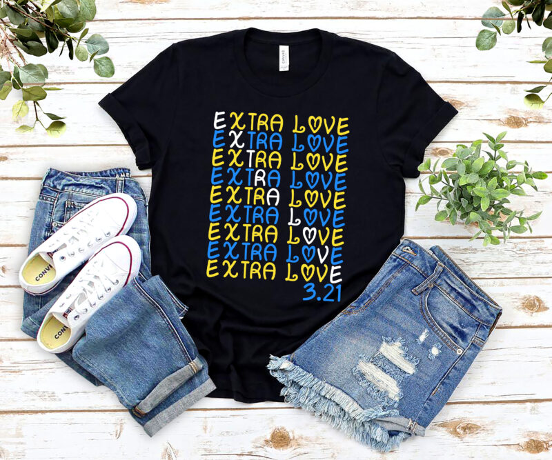 Extra Love Syndrome Awareness T21 Fighter Vintage NL