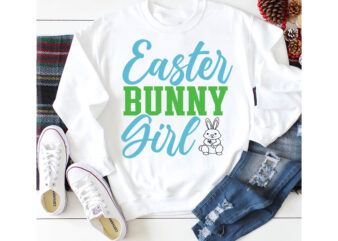 Easter Bunny Girl T-shirt Design,a-z t-shirt design design bundles all easter eggs babys first easter bad bunny bad bunny merch bad bunny shirt bike with flowers hello spring daisy bees