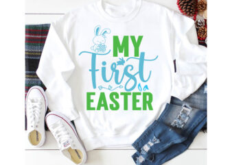 My First Easter T-shirt Design,a-z t-shirt design design bundles all easter eggs babys first easter bad bunny bad bunny merch bad bunny shirt bike with flowers hello spring daisy bees