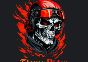 Skull Rider t-shirt vector illustration.