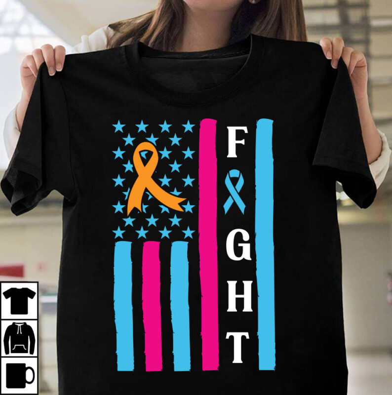 Fight Awareness -Shirt Design, Awareness SVG Bundle, Awareness T-Shirt Bundle. In This Family No One Fights Alone Aid Awareness T-Shirt Design, In This Family NO One Fights Alone T-Shirt Design,