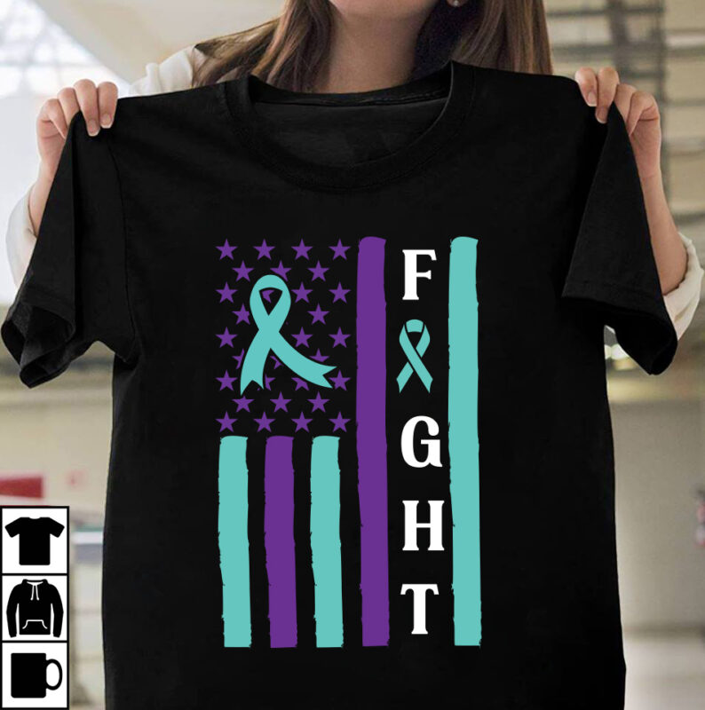 Fight Awareness -Shirt Design, Awareness SVG Bundle, Awareness T-Shirt Bundle. In This Family No One Fights Alone Aid Awareness T-Shirt Design, In This Family NO One Fights Alone T-Shirt Design,