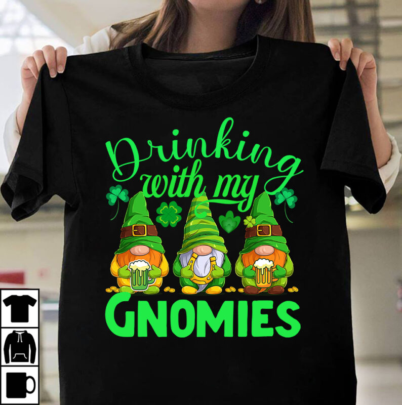 Drinking With My Gnomes T-shirt design,.studio files, 100 patrick day vector t-shirt designs bundle, amsterdam st.patricks day, art tricks, Baby Mardi Gras number design SVG, buy patrick day t-shirt designs