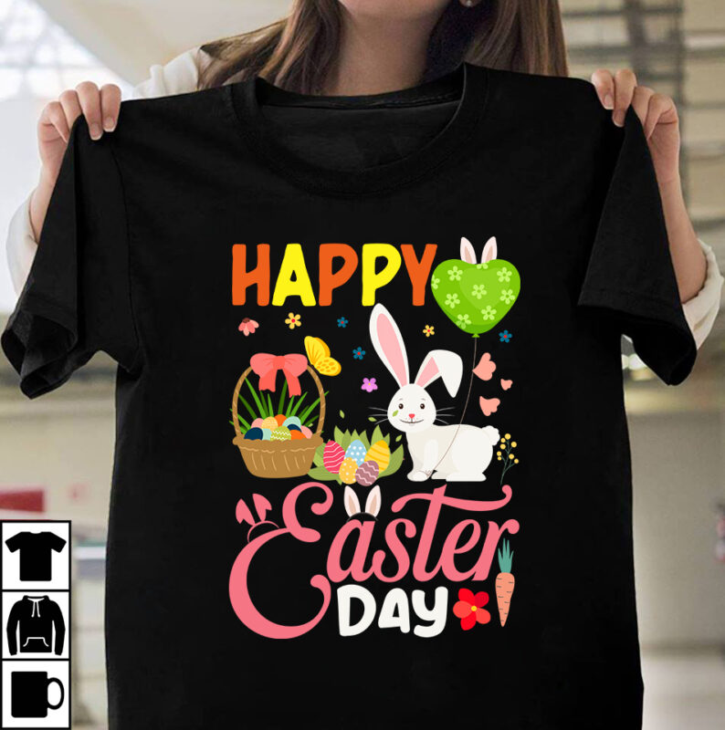 Happy Easter Day T-shirt Design,Easter T-shirt Design Bundle ,a-z t-shirt design design bundles all easter eggs babys first easter bad bunny bad bunny merch bad bunny shirt bike with flowers