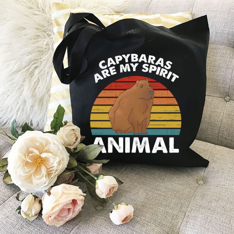Funny Capybaras Are My Spirit Animal Zoologist Retro Vinatge NL 0202