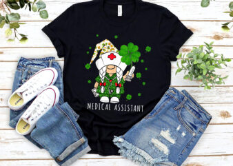 Funny Gnome Heart Medical Assistant St Patrick_s Day Funny Gnomes Medicine NL 3001