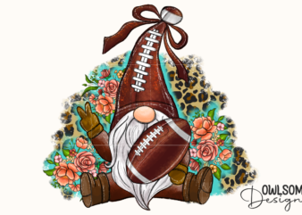 Gnome Football PNG Sublimation