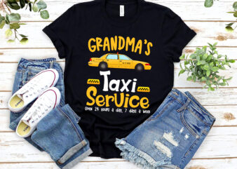 Grandma_s Taxi Service Funny Grandparent Yellow Taxi Cab NL 2102