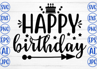 HAPPY BIRTHDAY SVG