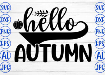 HELLO AUTUMN SVG