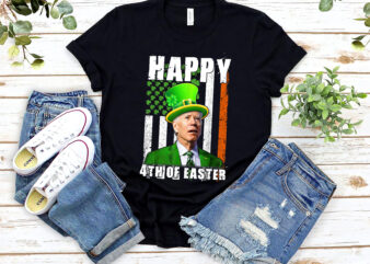 Happy 4th Of Easter Confused Funny Joe Biden Patricks Day USA Flag NL 1802 graphic t shirt