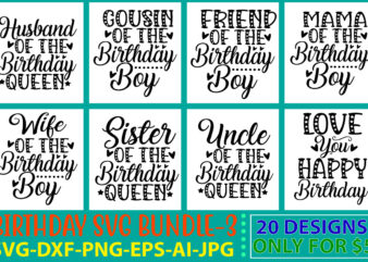 Happy Birthday SVG Bundle graphic t shirt