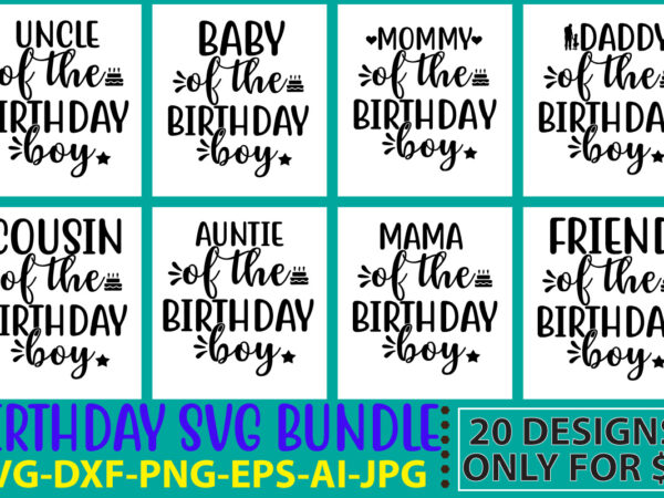 Birthday svg bundle t shirt template