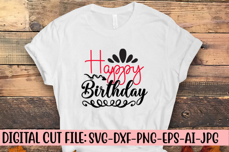 Happy Birthday SVG Cut File