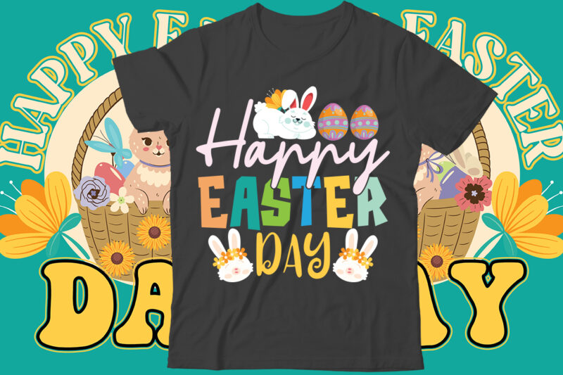 Happy Easter Day T shirt design, Happy Easter Car Embroidery Design, Easter Embroidery Designs, Easter Bunny Embroidery Design files , Easter embroidery designs for machine, Happy Easter Stacked Cheetah Leopard