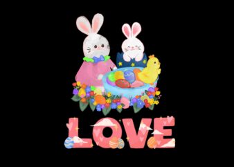 Love Easter day Sublimation Best T-shirt Design