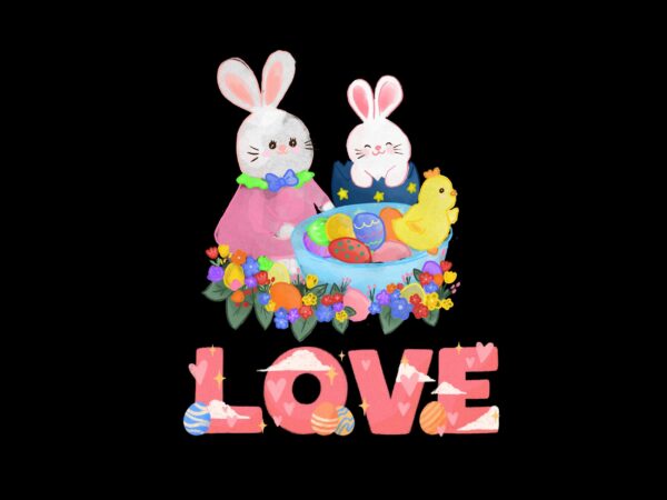 Love easter day sublimation best t-shirt design