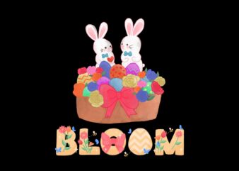 Bloom Easter day Sublimation Best T-shirt Design