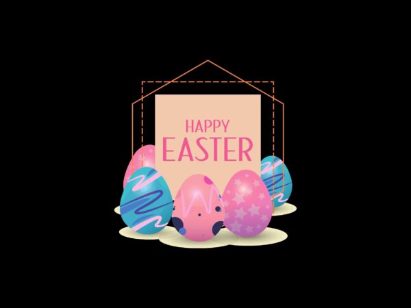Happy easter day sublimation best t-shirt design 65
