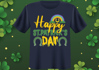 Happy St. Patrick’s day T shirt design, St Patrick’s Day Bundle,St Patrick’s Day SVG Bundle,Feelin Lucky PNG, Lucky Png, Lucky Vibes, Retro Smiley Face, Leopard Png, St Patrick’s Day Png,
