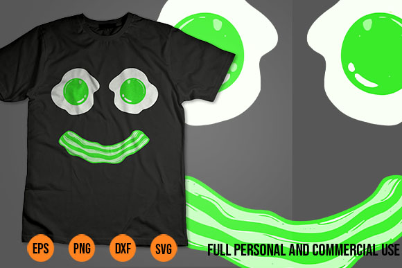 Green eggs ham smile face brunch breakfast costume funny t-shirt design Green eggs ham smile face brunch breakfast costume funny t-shirt design