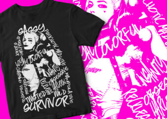 Harley Quinn, Joker, Fan Art, Streetwear, Typography, Harley Quinn Graphic, Suicide Squad, T-Shirt Design