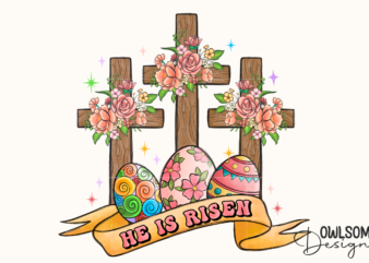 He Is Risen Easter Day PNG