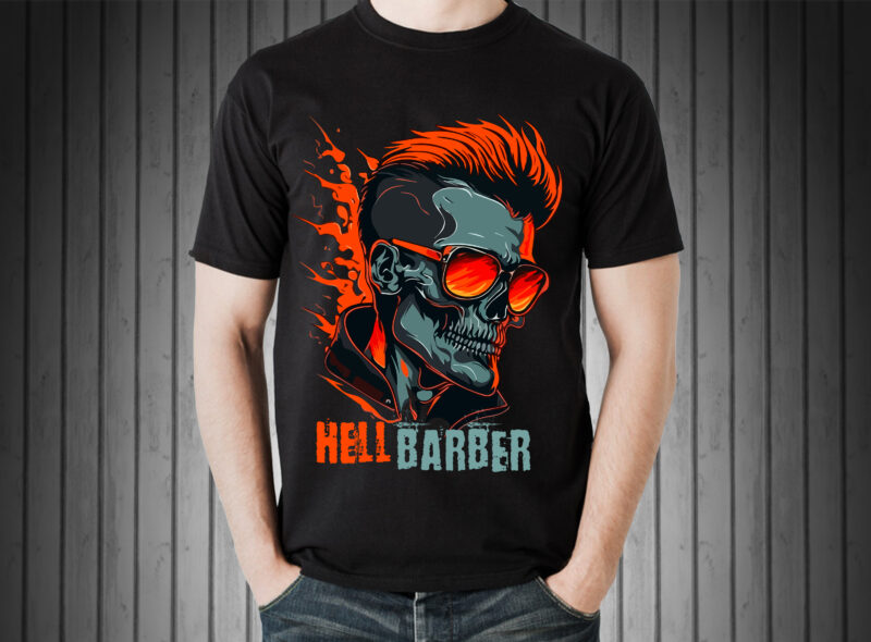 Skull Rider t-shirt vector illustration.