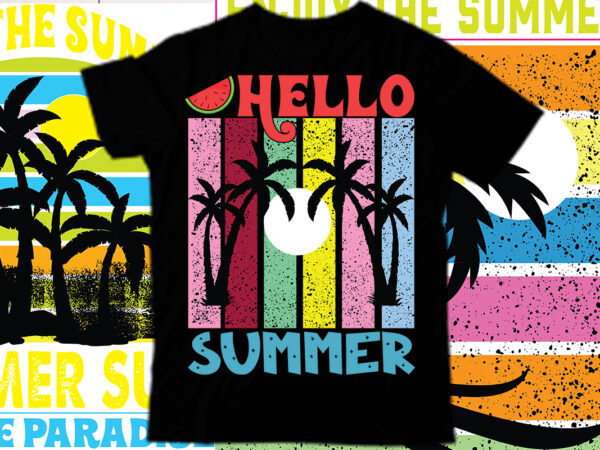 Hello summer t shirt design, salty beach shirt, summer shirt, beach party t-shirt, summer vibes shirt for women, palm tshirt, beach t shirt, summer tee, beach shirt, enjoy the summer Hello summer t shirt design, salty beach shirt, summer shirt, beach party t-shirt, summer vibes shirt for women, palm tshirt, beach t shirt, summer tee, beach shirt, enjoy the summer