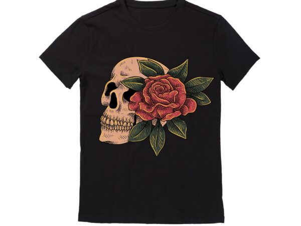 Human skull vector best t-shirt design illustration
