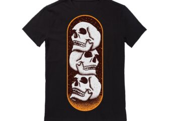 Human Skull Vector Best T-shirt Design Illustration17