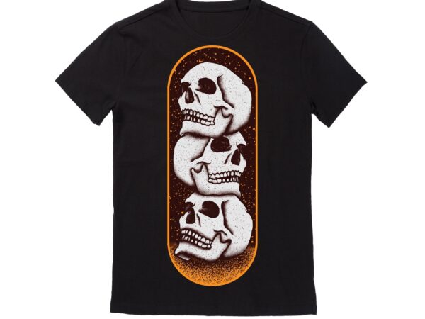 Human skull vector best t-shirt design illustration17