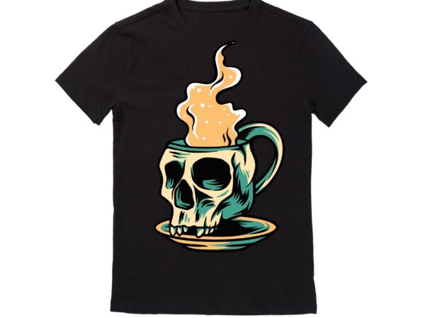 Human skull vector best t-shirt design illustration2