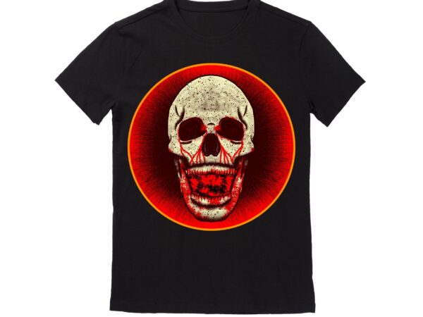 Human skull vector best t-shirt design illustration20