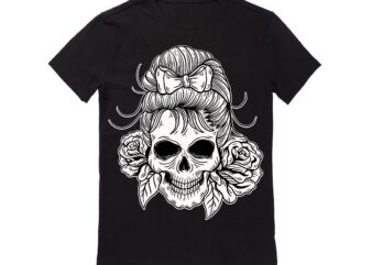 Human Skull Vector Best T-shirt Design Illustration23