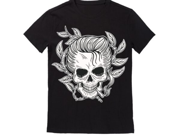 Human skull vector best t-shirt design illustration24