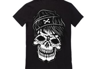 Human Skull Vector Best T-shirt Design Illustration 27