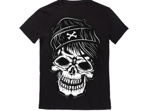 Human skull vector best t-shirt design illustration 27