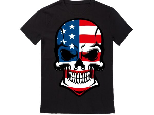Human skull vector best t-shirt design illustration 33