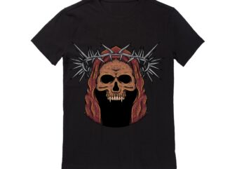 Human Skull Vector Best T-shirt Design Illustration42