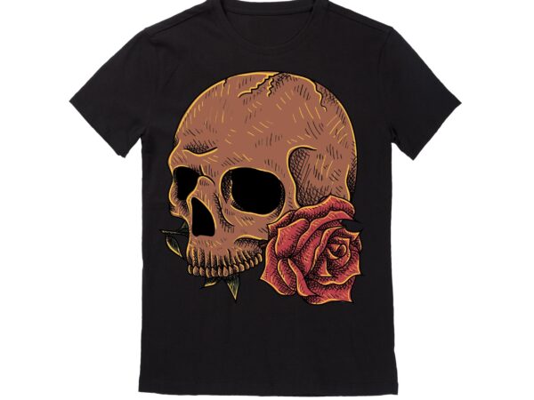 Human skull vector best t-shirt design illustration43
