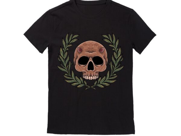 Human skull vector best t-shirt design illustration44